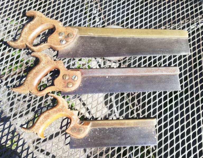 Vintage tenon saws x 3