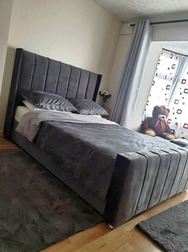 image for Luxury Bed | Double bed with mattress _ BRAND NEW - ROyal Wing Bed - opt Mattress COD 