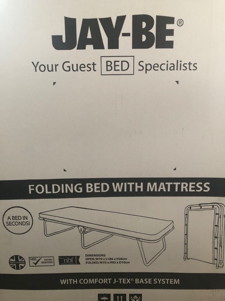 JAY-BE folding bed and mattress 