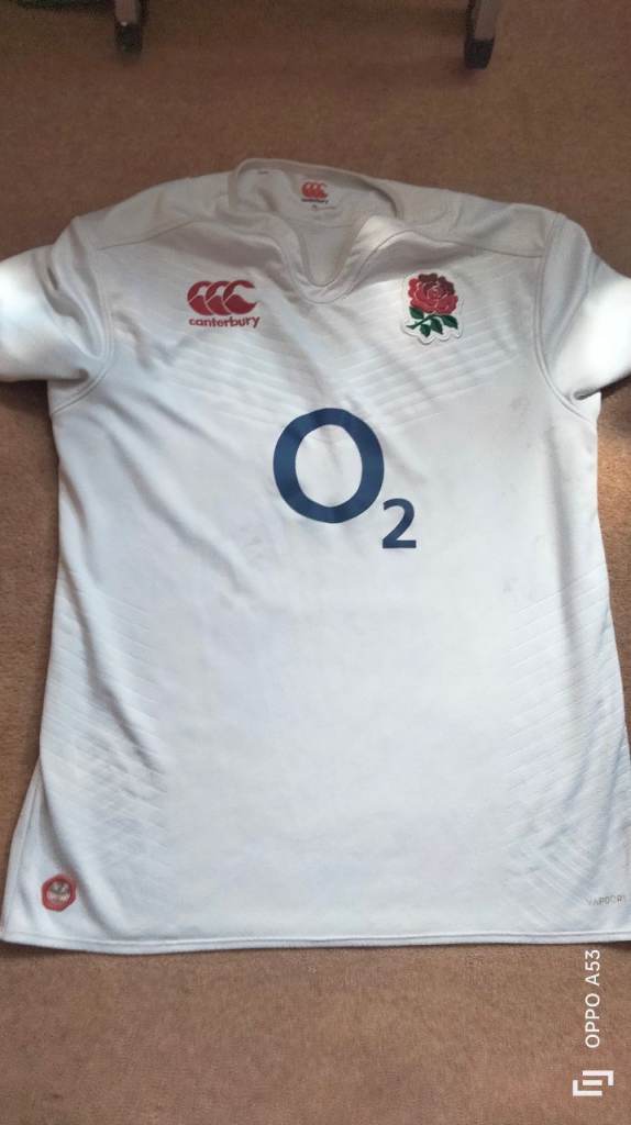 A Used 2012/13 England Rugby Union Canterbury White Shirt XL