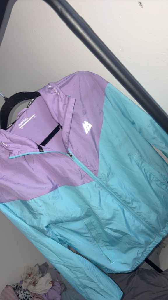 Purple and blue montrex jacket 