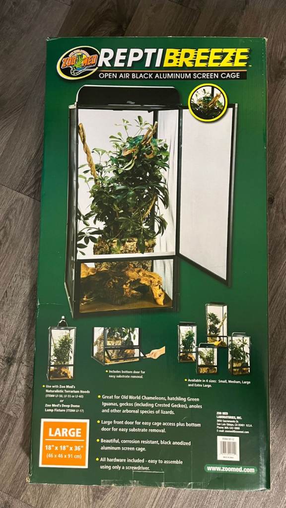 Zoo Med ReptiBreeze Large Screen Enclosure (18x18x36) – Excellent Condition