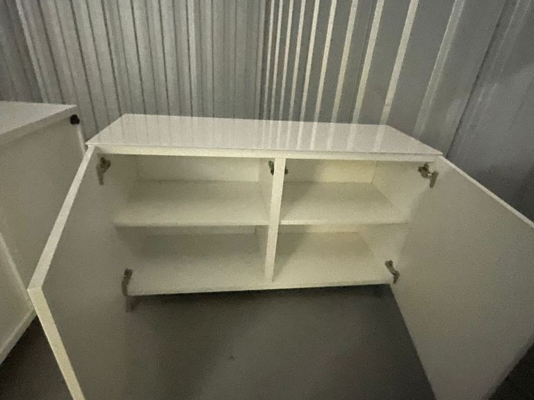 IKEA white gloss cabinets for sale 