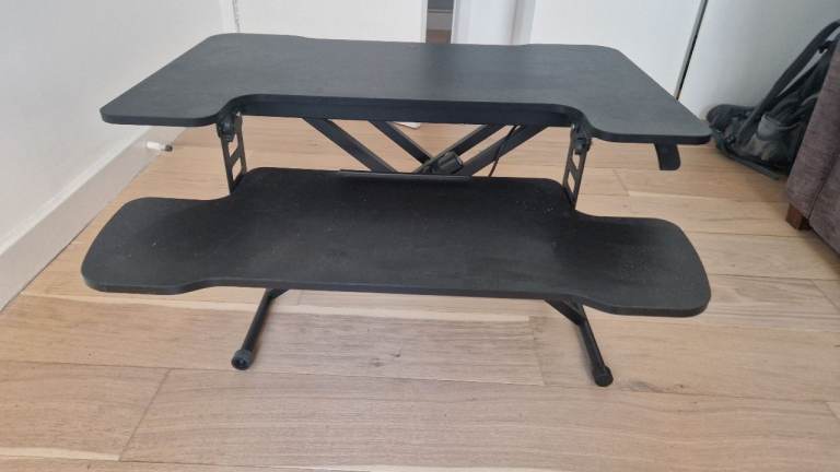 Black Adjustable Standing Desk Converter 