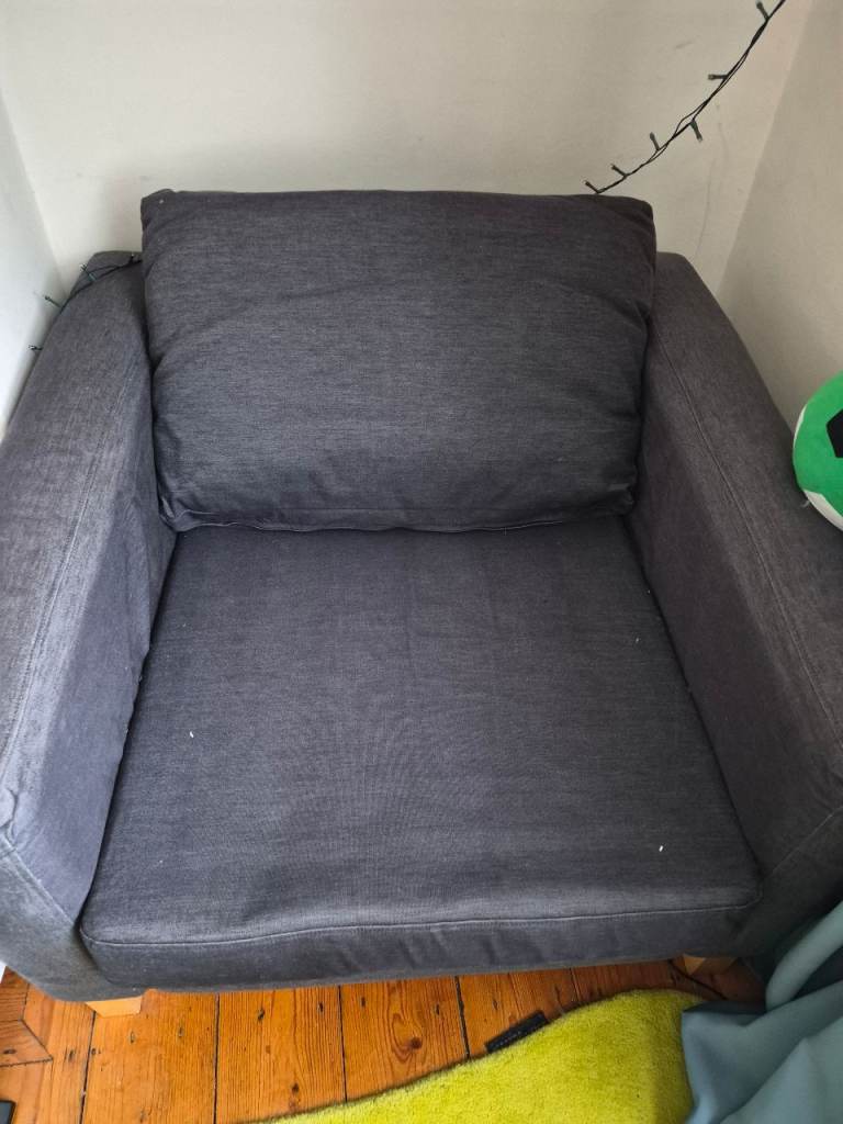 Grey Ikea armchair 