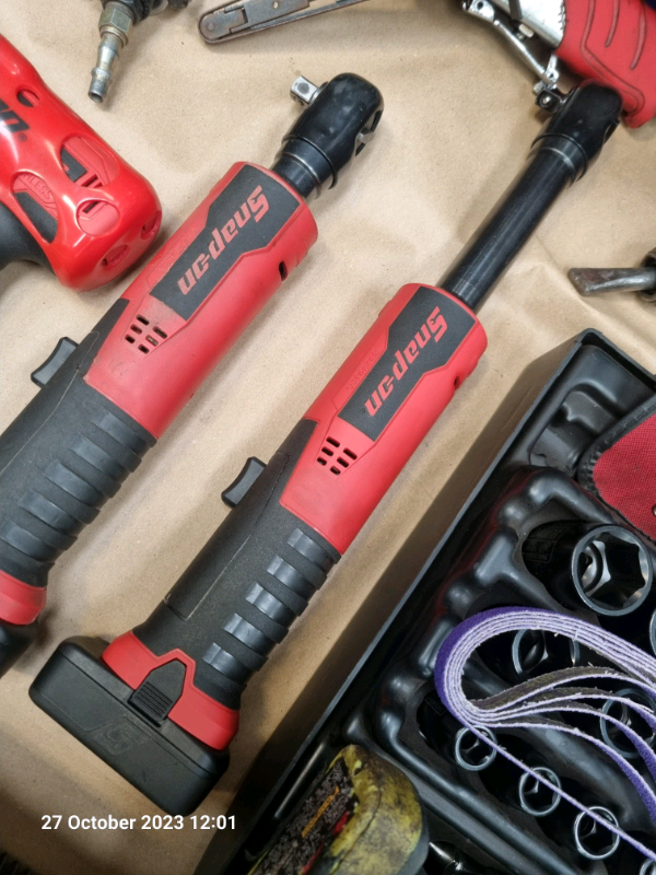 Snap on brushless 3/8 long neck ratchet 
