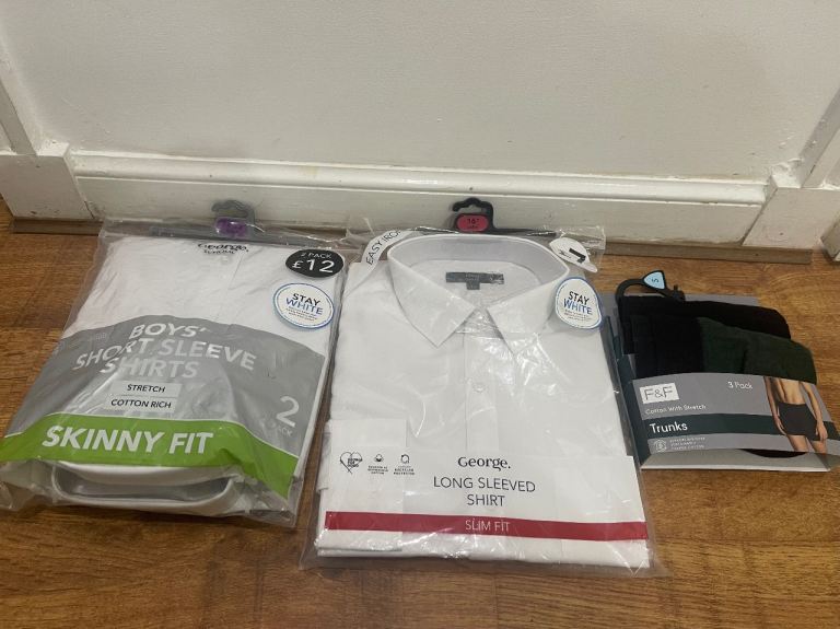 image for Brand New White Shirts for Sale