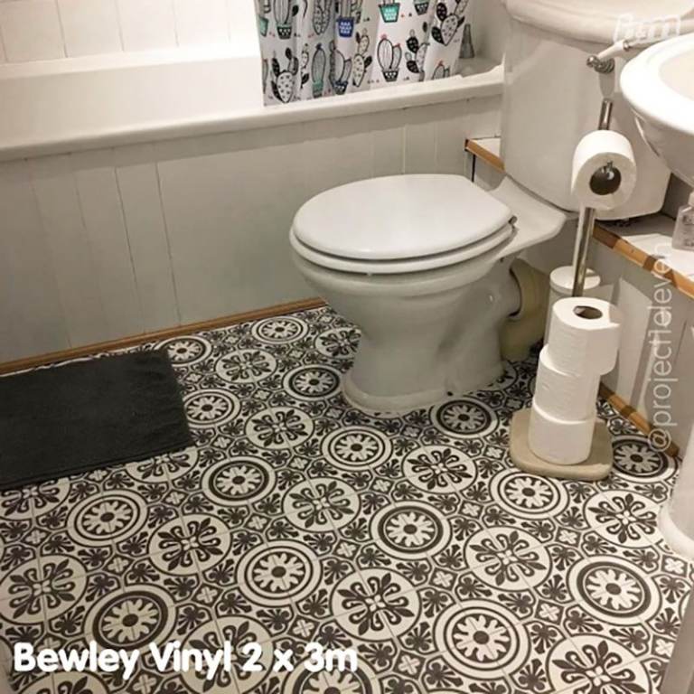 Bewley Luxury Vinyl Flooring 2m x 3m Vintage Victorian Morrocan Pattern