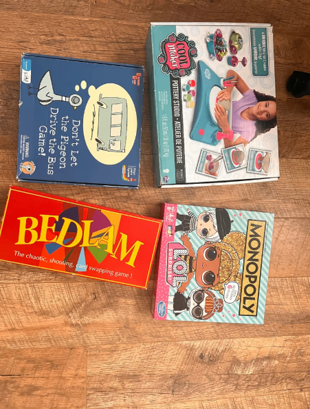 Board games and pottery studio
