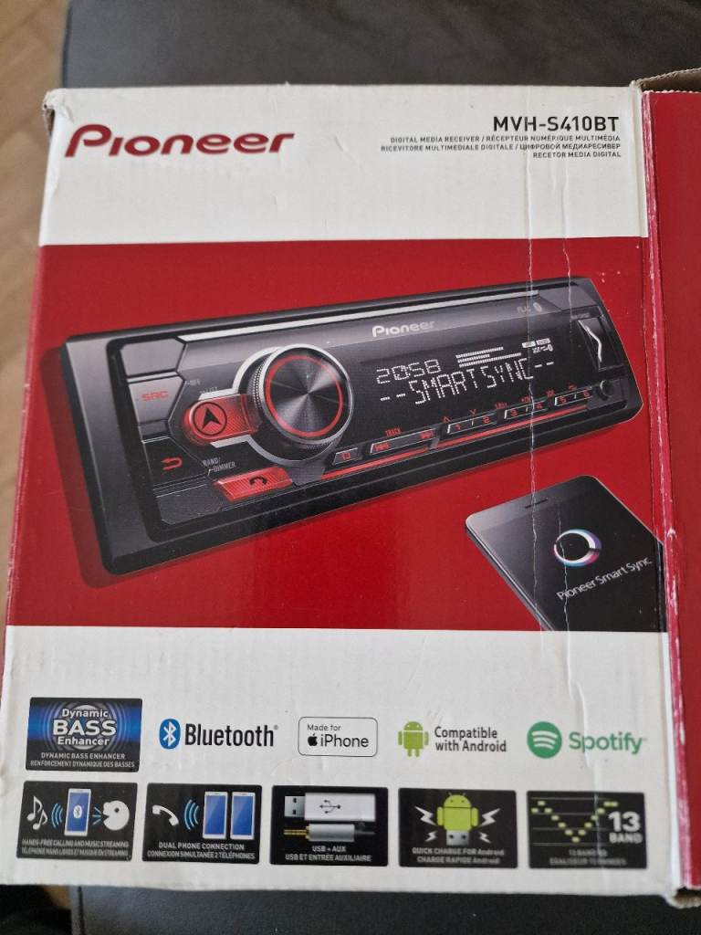 PIONEER MVH-S410BT SINGLE DIN STEREO