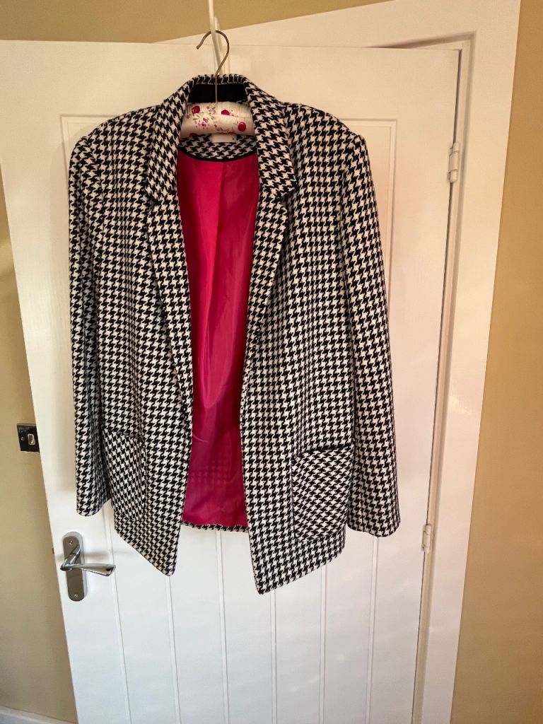 Black and White blazer jacket