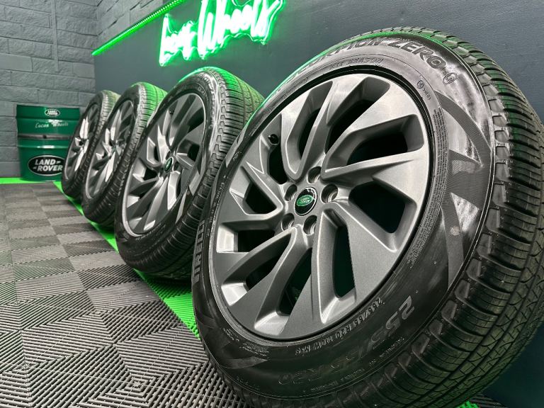 Discovery Range Rover Sport Defender Satin Grey 20” style 5122 Alloy Wheels & 7mm+ Pirelli’s!