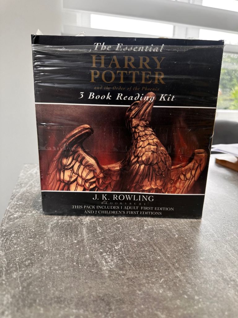 Harry Potter - Order of the Phoenix - Adult & Childs 3 Book Reading Kit - Sealed