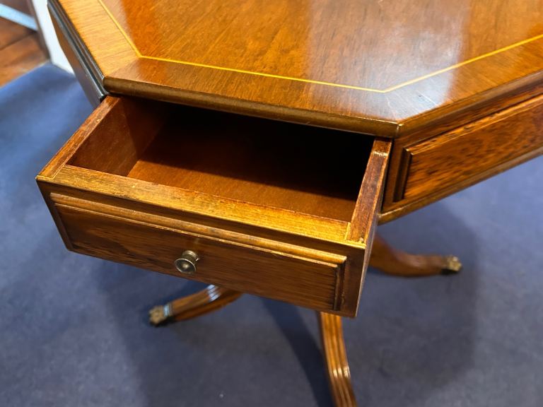 Small Octagonal Mahogany Occasional Table