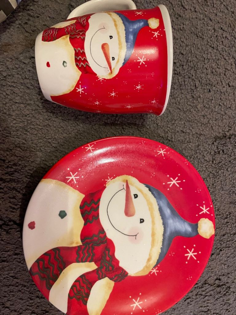 Christmas plate/cup