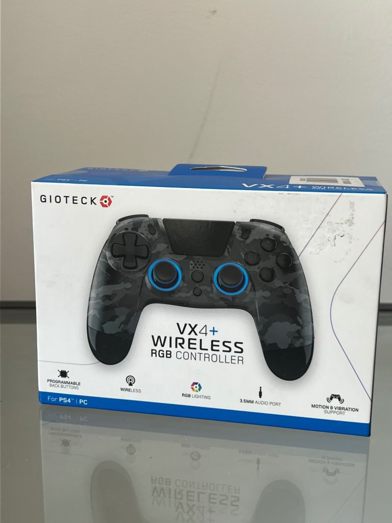 Gioteck VX4+ Wireless RGB Controller for PS4/PC – New