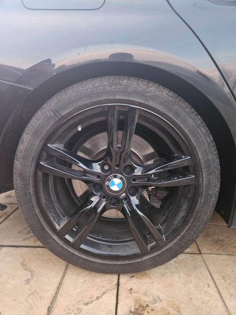 18" Original BMW 400M Alloy Wheels With Tyres 3 4 Series 5x120 F30 31 32 E91