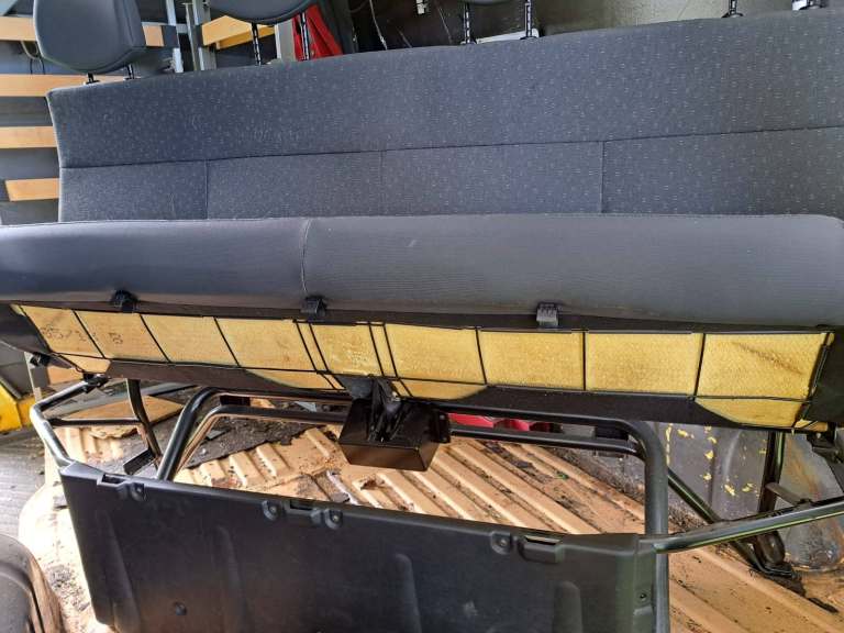 Van Rear Bench Seat with Headrests and Seatbelts