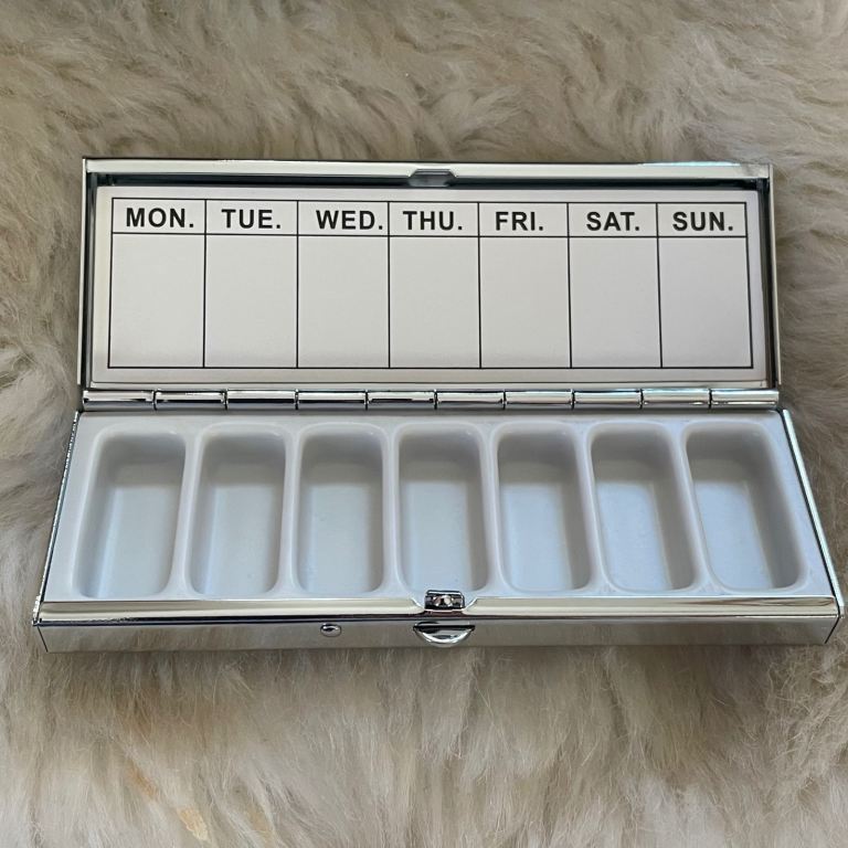 7 Day Weekly Pill Box Organiser Daily Medicine Tablet Travel Storage Dispenser New