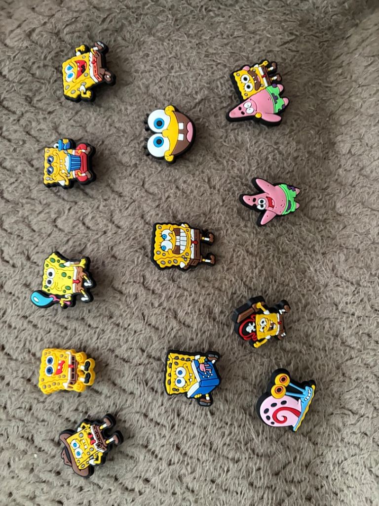 SpongeBob SquarePants Croc Charms - Multicoloured, Good Condition