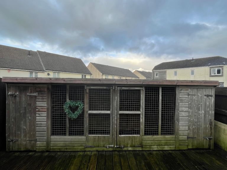 Large Double Outdoor Kennel