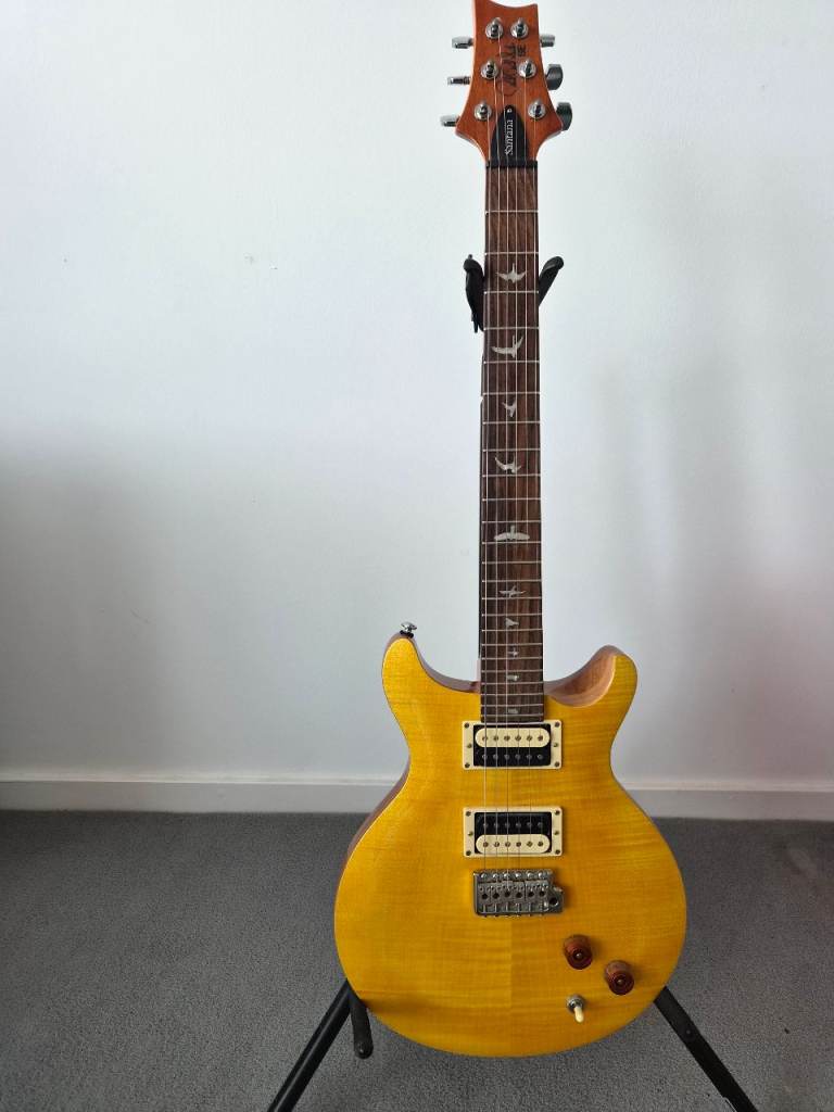 PRS SE Santana Electric Guitar – Santana Yellow, As New Condition