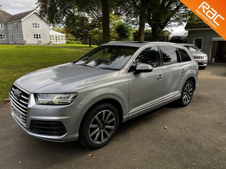 Audi Q7 3.0 Tdi Quattro S Line, In Silver/Full Black Leather,pan roof,fsh