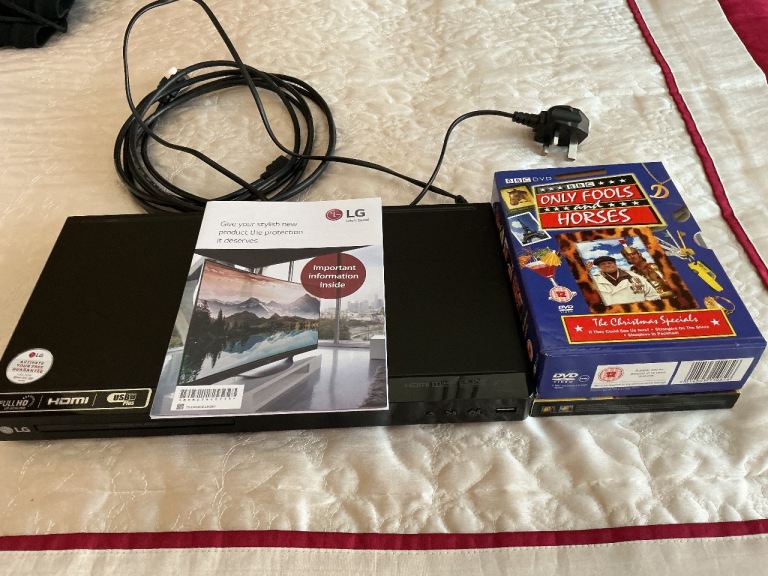 DVD Player with various DVDs