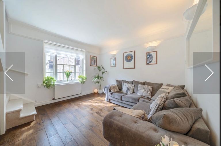 Grey L sofa 