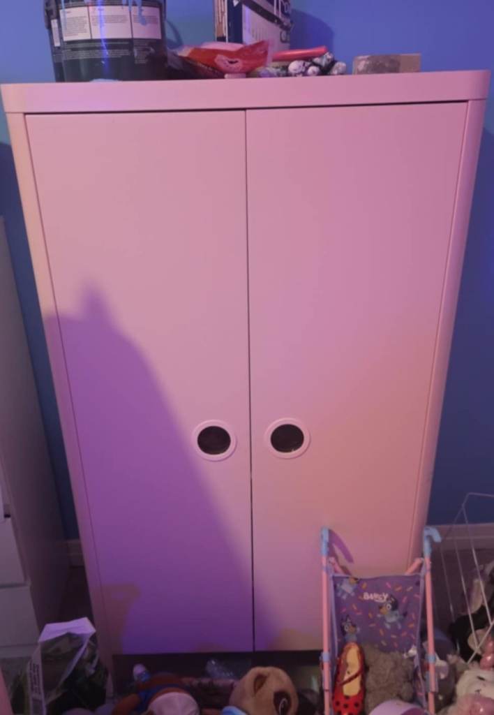 2x girls Ikea wardrobes/ units plus a 2 drawer unit 
