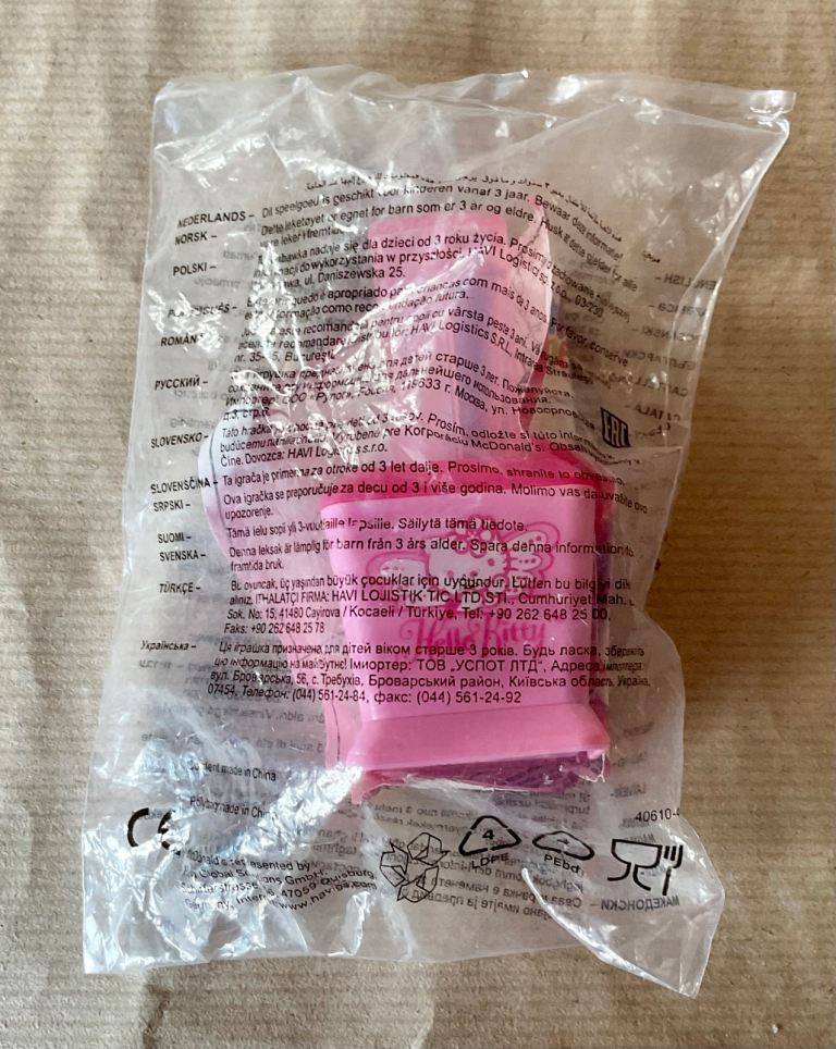 McDonalds Happy Meal Toys - 2014 Hello Kitty: Pink Nail 