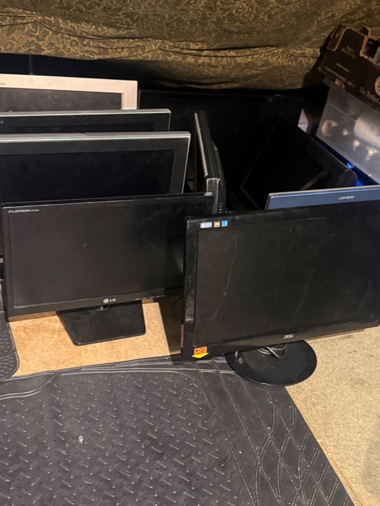 12v tv job lot monitor mixed 