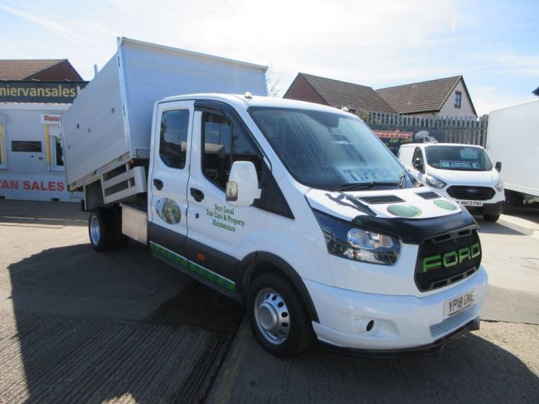 2018 18 FORD TRANSIT DOUBLE CAB CHIPPER TIPPER 2.0 350 ECOBLUE RWD L3 EURO 6 (13