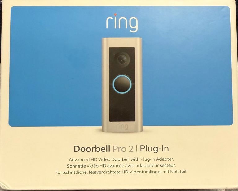 Ring Video Doorbell Pro 2 Plug-In Advanced HD Video Doorbell with Plug In Adapte
