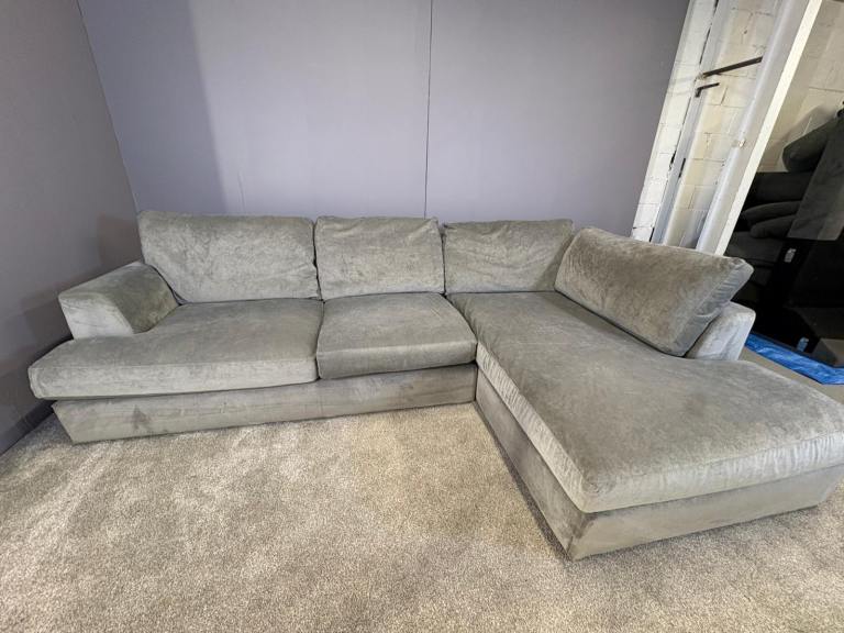 Large Grey Next chaise corner sofa DELIVERY AVAILABLE 