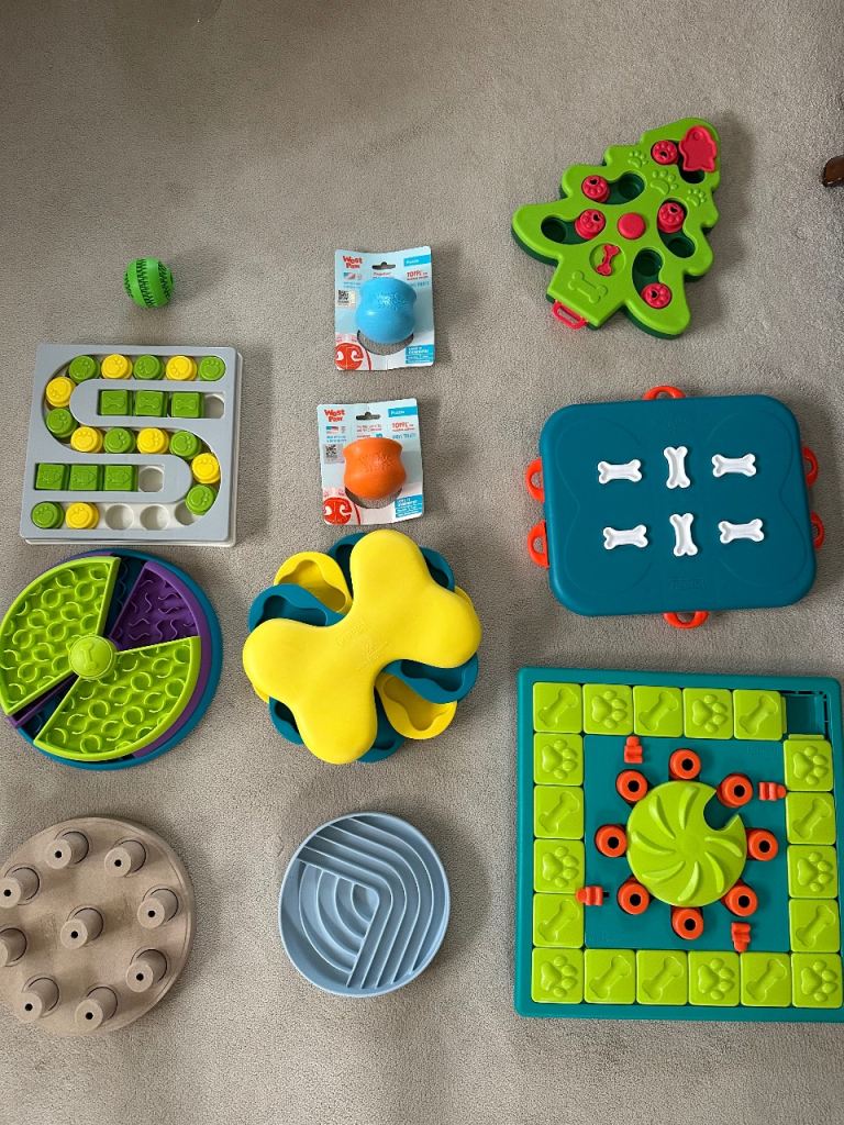 Dog Puzzle Toys & Enrichment Toy Bundle