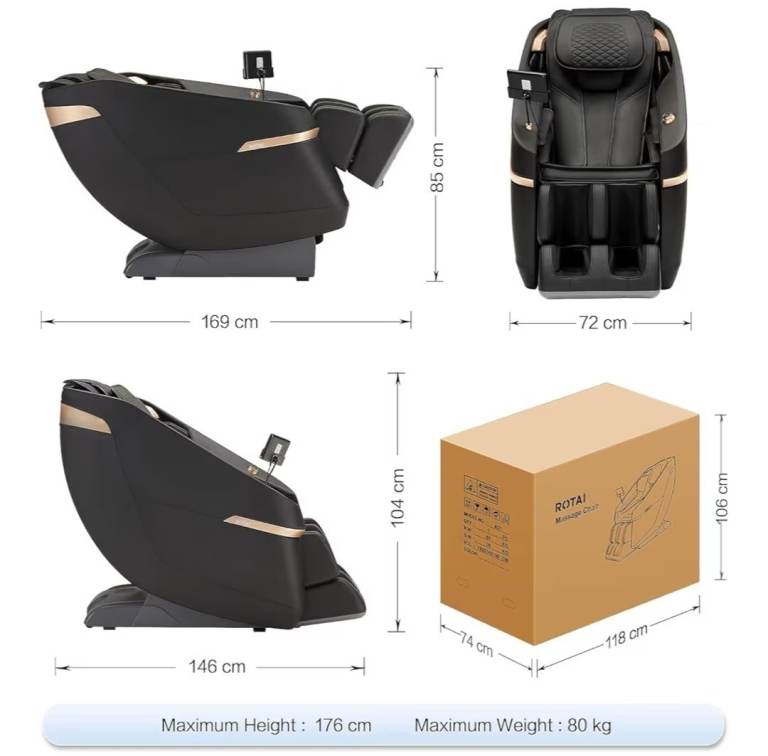 Roti full body massage chair zero gravity 
