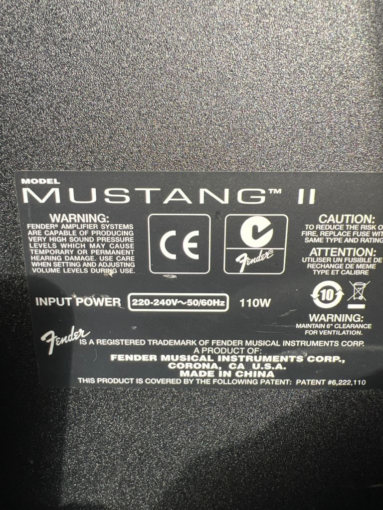 Fender Mustang II Amplifier