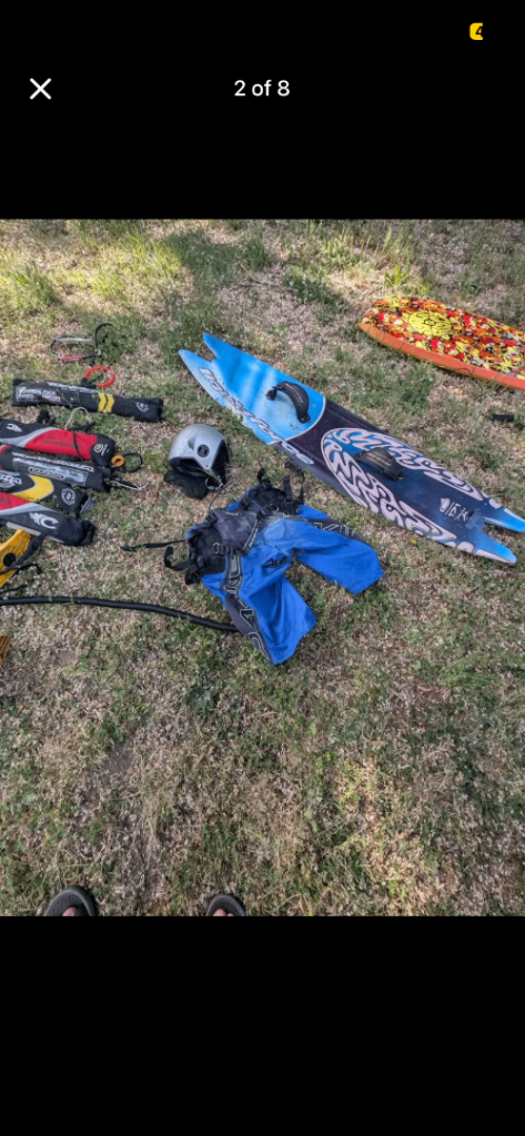 Kiteboarding full set up