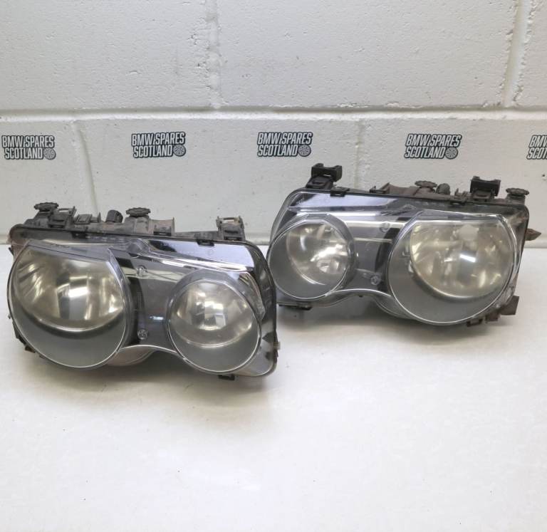BMW E46 Compact Headlights Pair