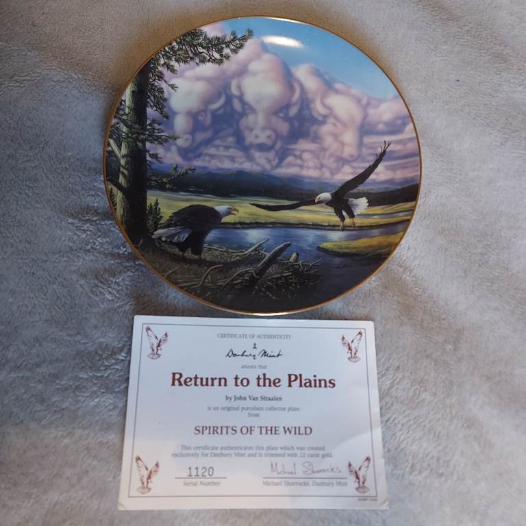 Spirits of the Wild by John van Straalen decorative plates (and others)