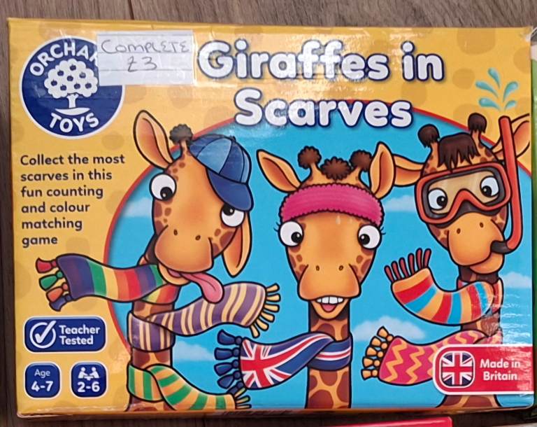 Giraffes in Scarves Orchard Game