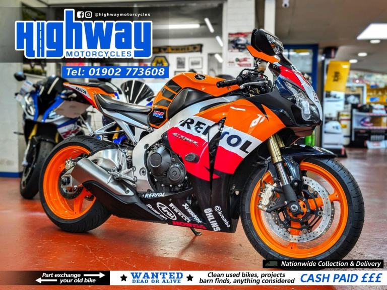 2009 Honda CBR1000RR Fireblade Repsol with Warranty & 12 Months MOT