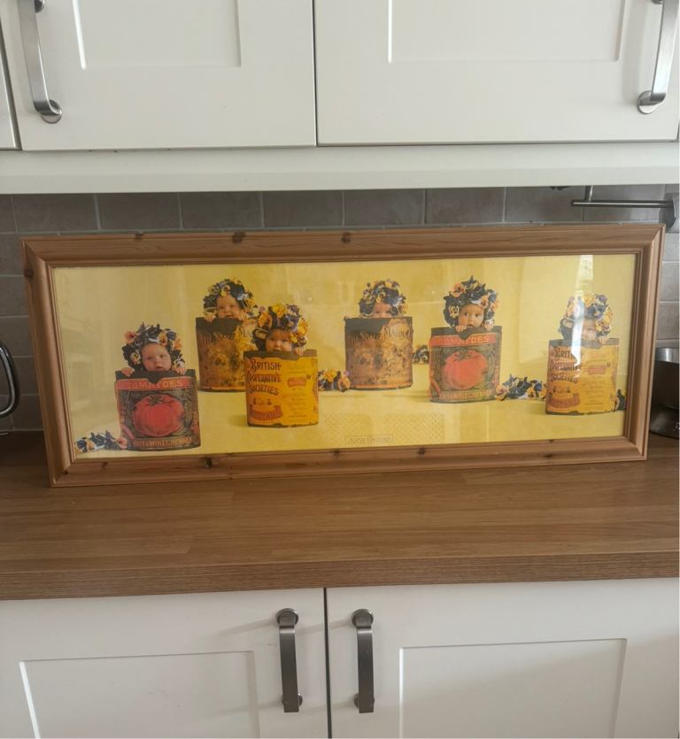 Adorable Vintage Anne Geddes large picture 36 X 12.   Reduced Price 