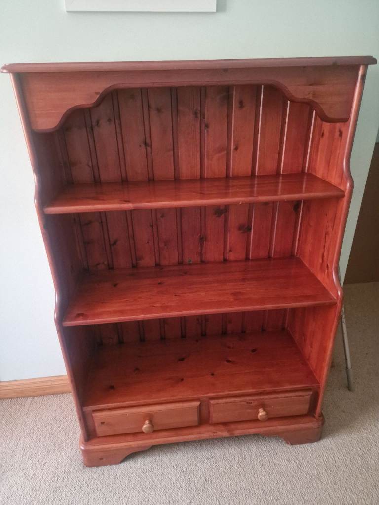 Wooden Bookcase with Drawers – Good Condition