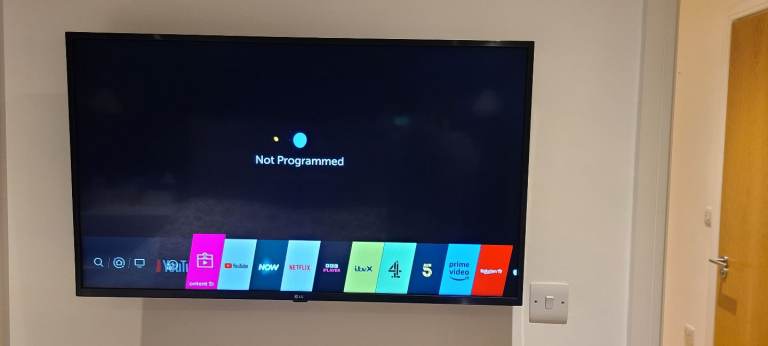 image for Toshiba 65" smart TV with wall mount