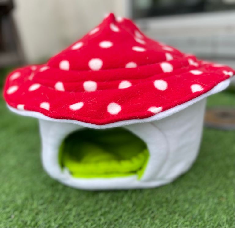 Guinea pig cage, pee pads, feed, bedding etc