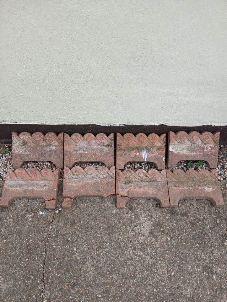 Victorian terracotta edging stones 