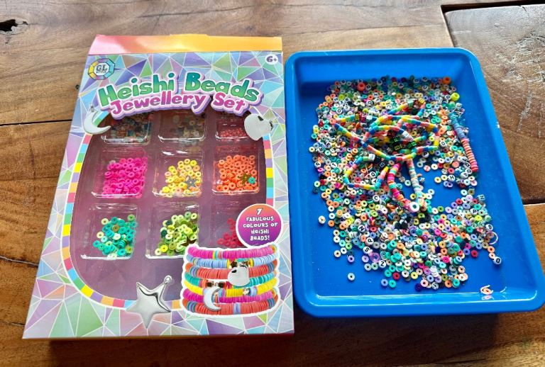 Set of beads for craft projects