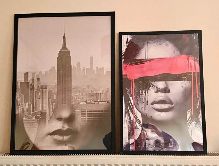 LARGE FRAMED POSTERS - from £15 to £35 - CASH ON COLLECTION ONLY